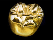 Gold crown for teeth